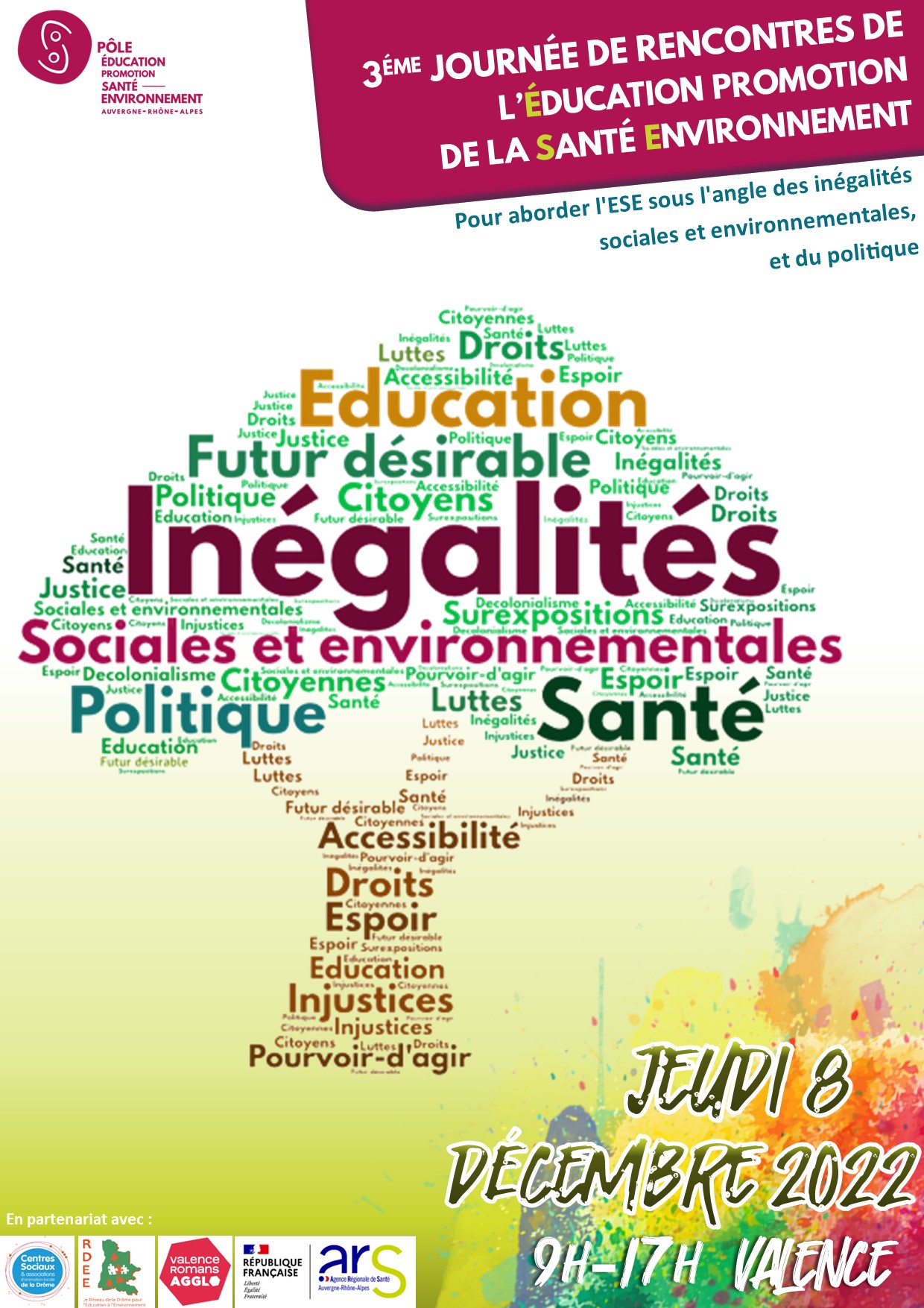 Affiche journée de rencontre ESE 2022 - Valence